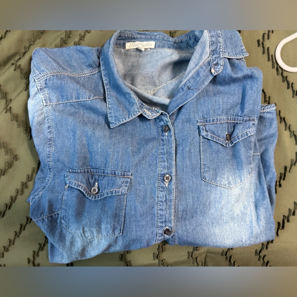 Croft & Barrow Classic Blue Denim Shirt